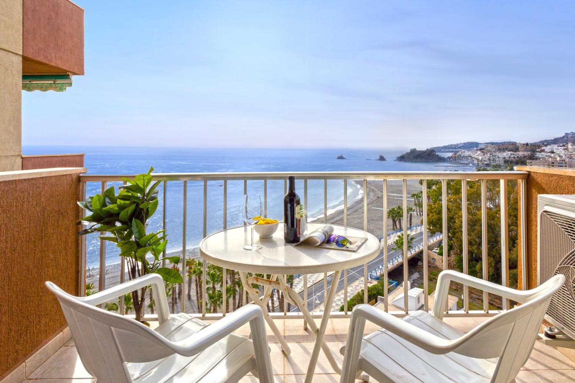 1004 - Beachfront Apartment On El Paseo, 4 Pers - Air Conditionning - Wi-Fi - Smart Tv Almuñécar Εξωτερικό φωτογραφία